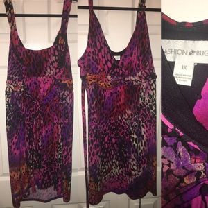 Women’s Plus Size Mixed Animal Print Dress